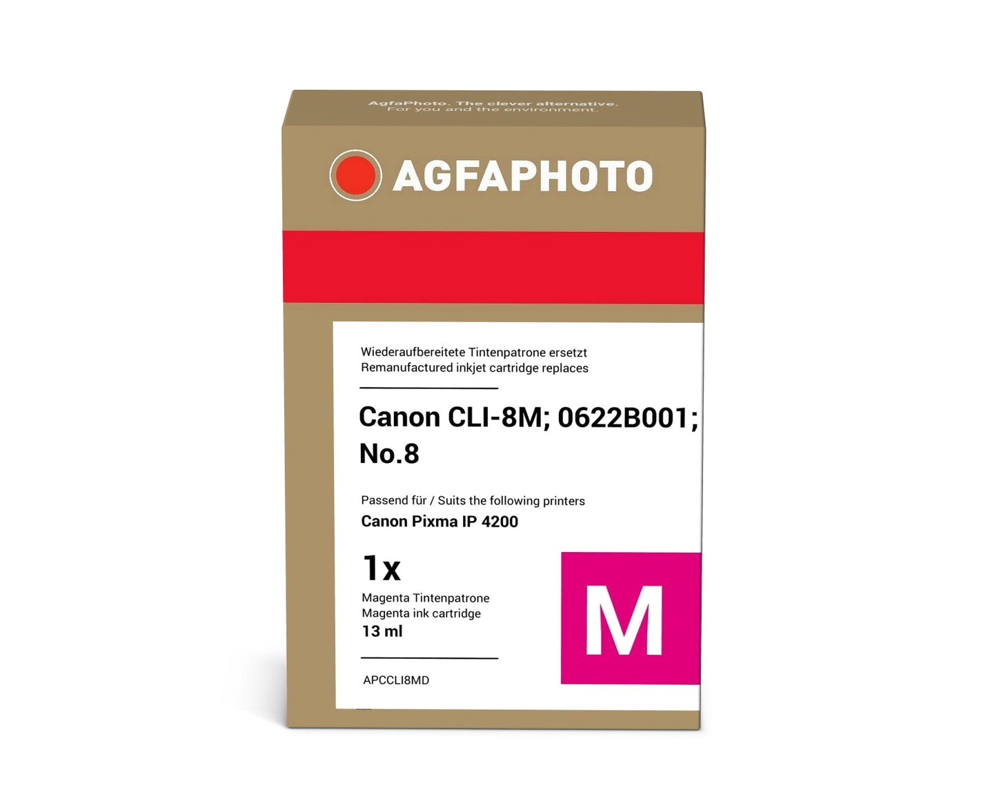 AgfaPhoto APCCLI8MD Tintenpatrone ersetzt Canon CLI-8M, 0622B001, No.8 online bestellen