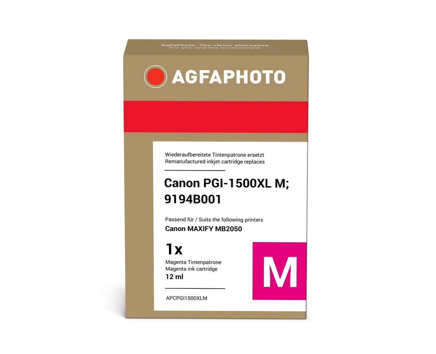 AgfaPhoto APCPGI1500XLM Tintenpatrone ersetzt Canon PGI-1500XL M, 9194B001 online bestellen