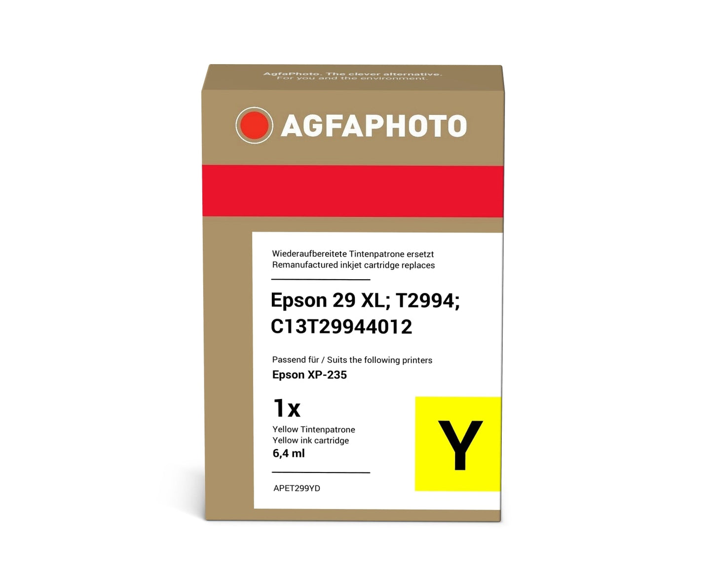 AgfaPhoto APET299YD Tintenpatrone ersetzt Epson 29 XL, T2994, C13T29944012 online bestellen