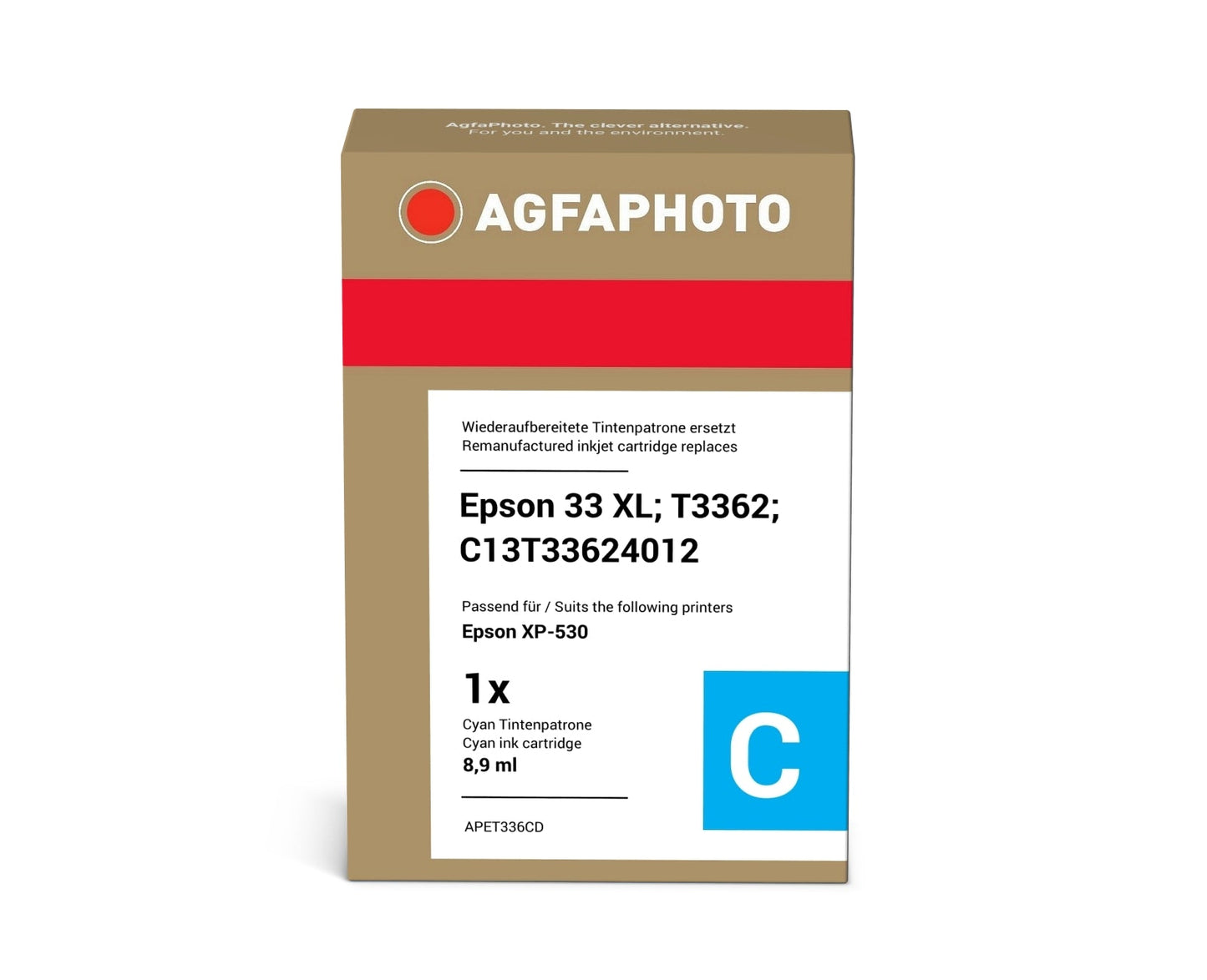 AgfaPhoto APET336CD Tintenpatrone ersetzt Epson 33 XL, T3362, C13T33624012 online bestellen