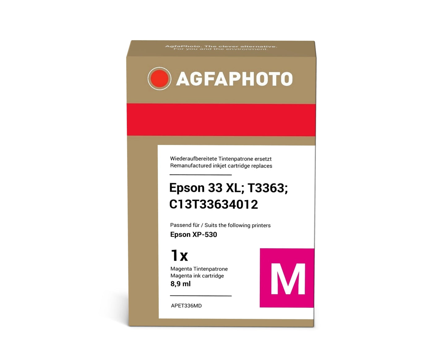 AgfaPhoto APET336MD Tintenpatrone ersetzt Epson 33 XL, T3363, C13T33634012 online bestellen
