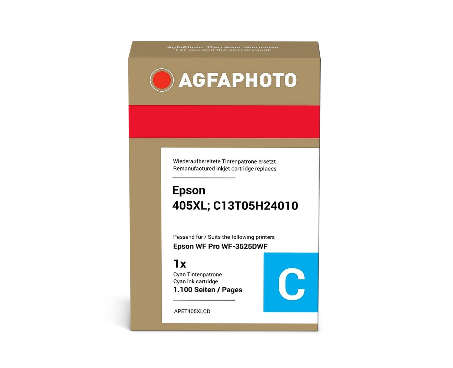 AgfaPhoto APET405XLCD Tintenpatrone ersetzt Epson 405XL, C13T05H24010 online bestellen