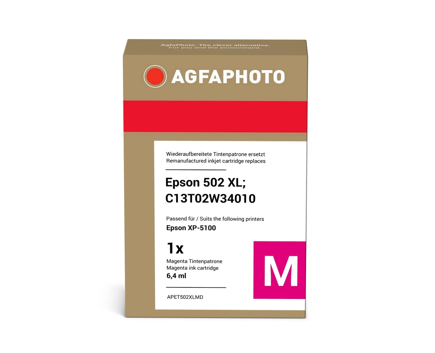 AgfaPhoto APET502XLMD Tintenpatrone ersetzt Epson 502 XL,C13T02W34010 online bestellen