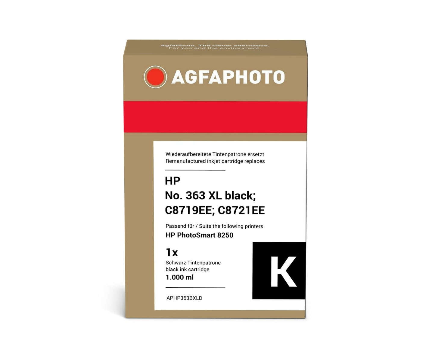 AgfaPhoto APHP363BXLD Tintenpatrone ersetzt HP HP No. 363 XL black, C8719EE, C8721EE online bestellen