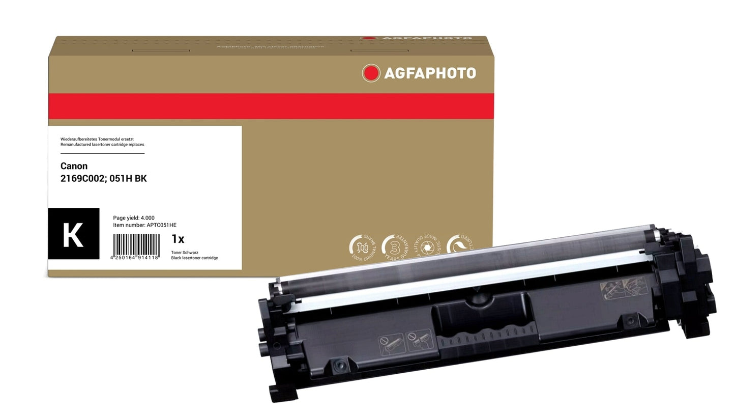 AgfaPhoto APTC051HE Lasertoner ersetzt Canon 2169C002, 051 H BK online bestellen