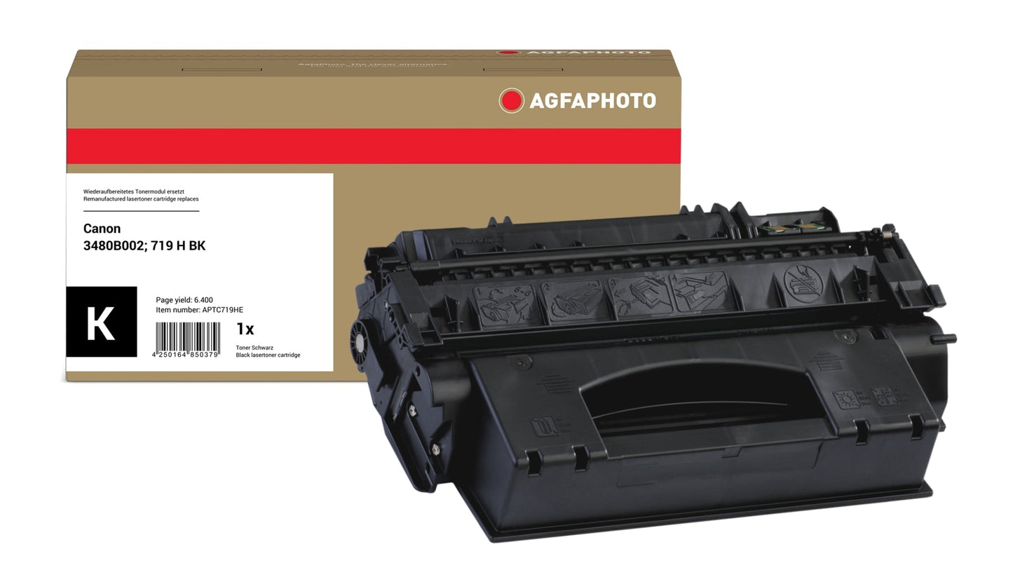 AgfaPhoto APTC719HE Lasertoner ersetzt Canon 3480B002, 719 H BK online bestellen
