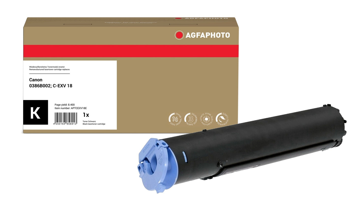 AgfaPhoto APTCEXV18E Lasertoner ersetzt Canon 0386B002, C-EXV 18 online bestellen