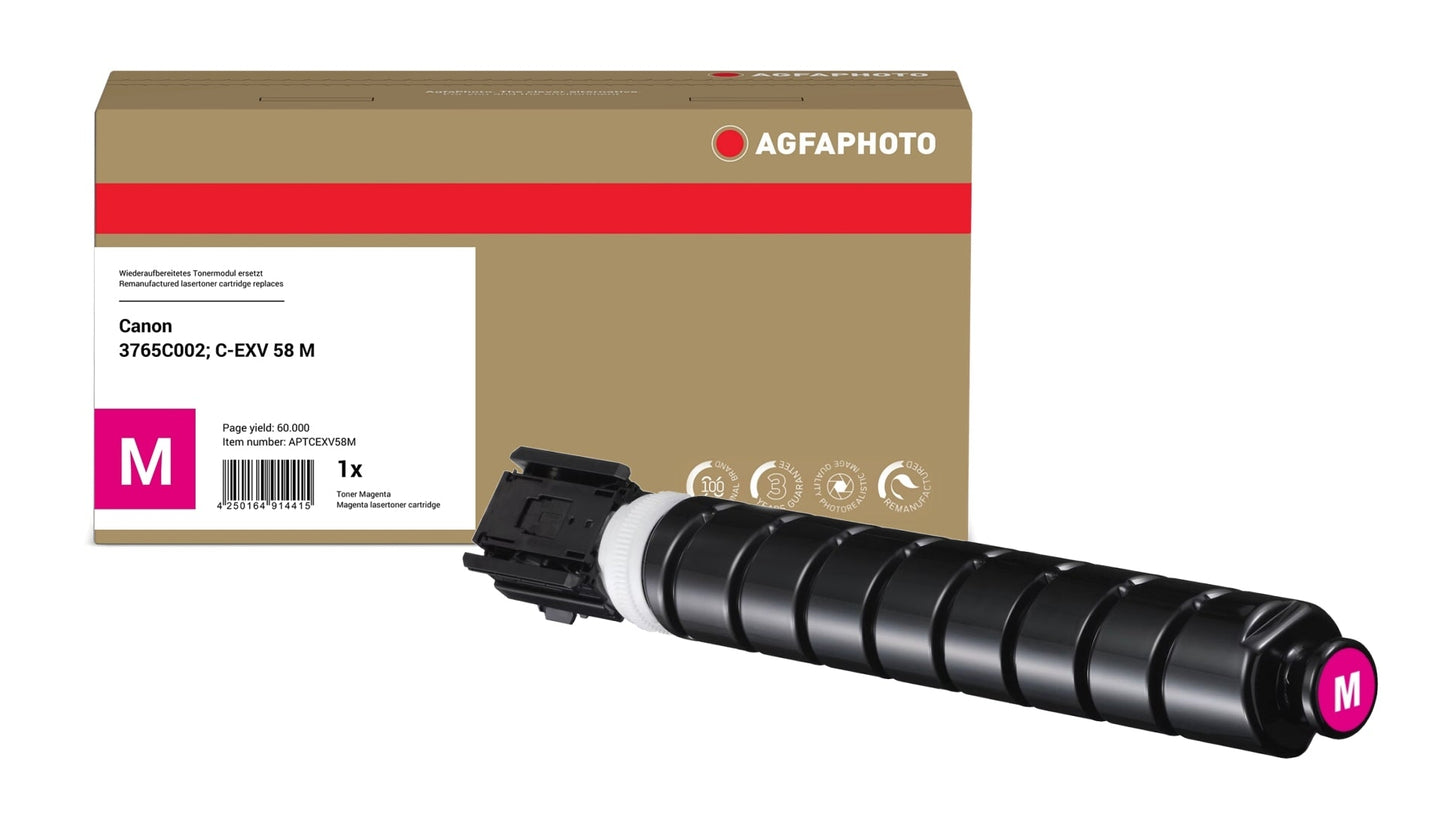 AgfaPhoto APTCEXV58M Lasertoner ersetzt Canon 3765C002, C-EXV 58 M online bestellen