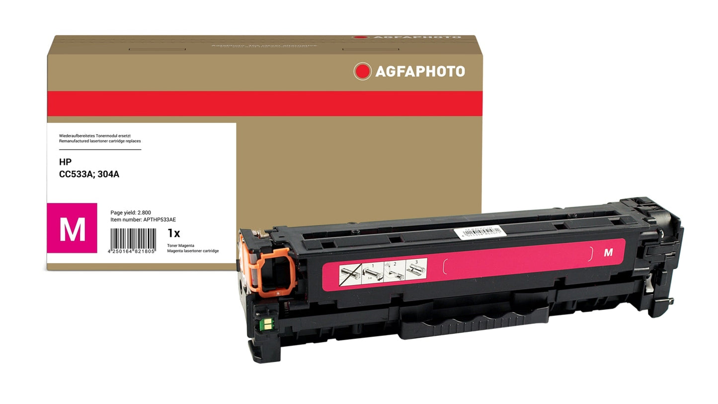 AgfaPhoto APTHP533AE Lasertoner ersetzt HP CC533A, 304A online bestellen