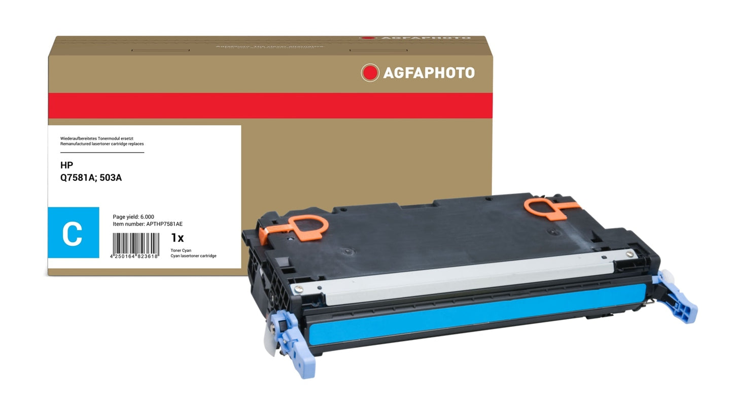 AgfaPhoto APTHP7581AE Lasertoner ersetzt HP Q7581A, 503A online bestellen