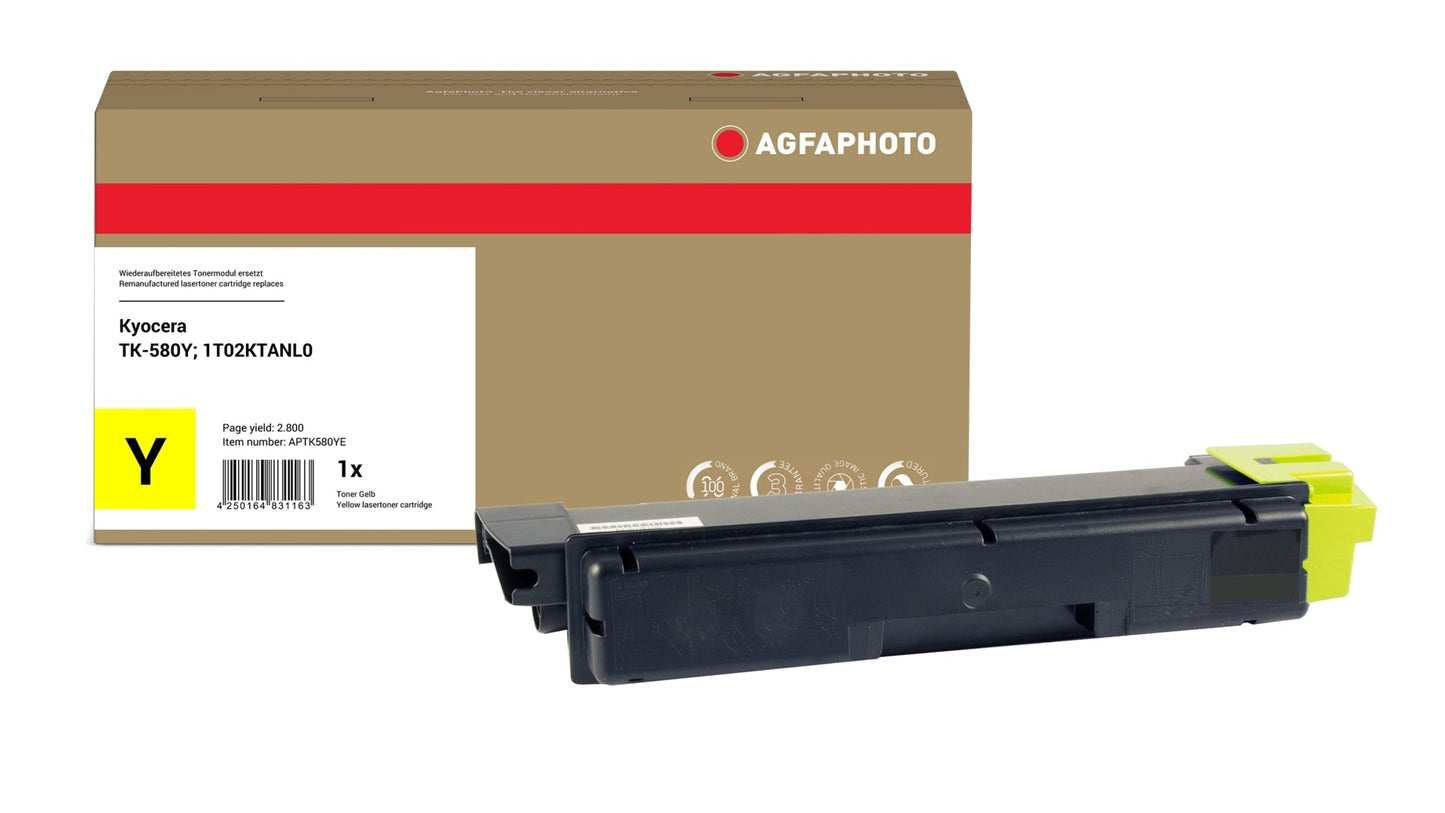 AgfaPhoto APTK580YE Lasertoner ersetzt Kyocera TK-580Y, 1T02KTANL0 online bestellen