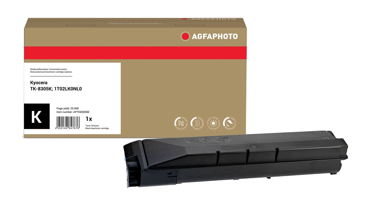 AgfaPhoto APTK8305BE Lasertoner ersetzt Kyocera TK-8305K, 1T02LK0NL0 online bestellen