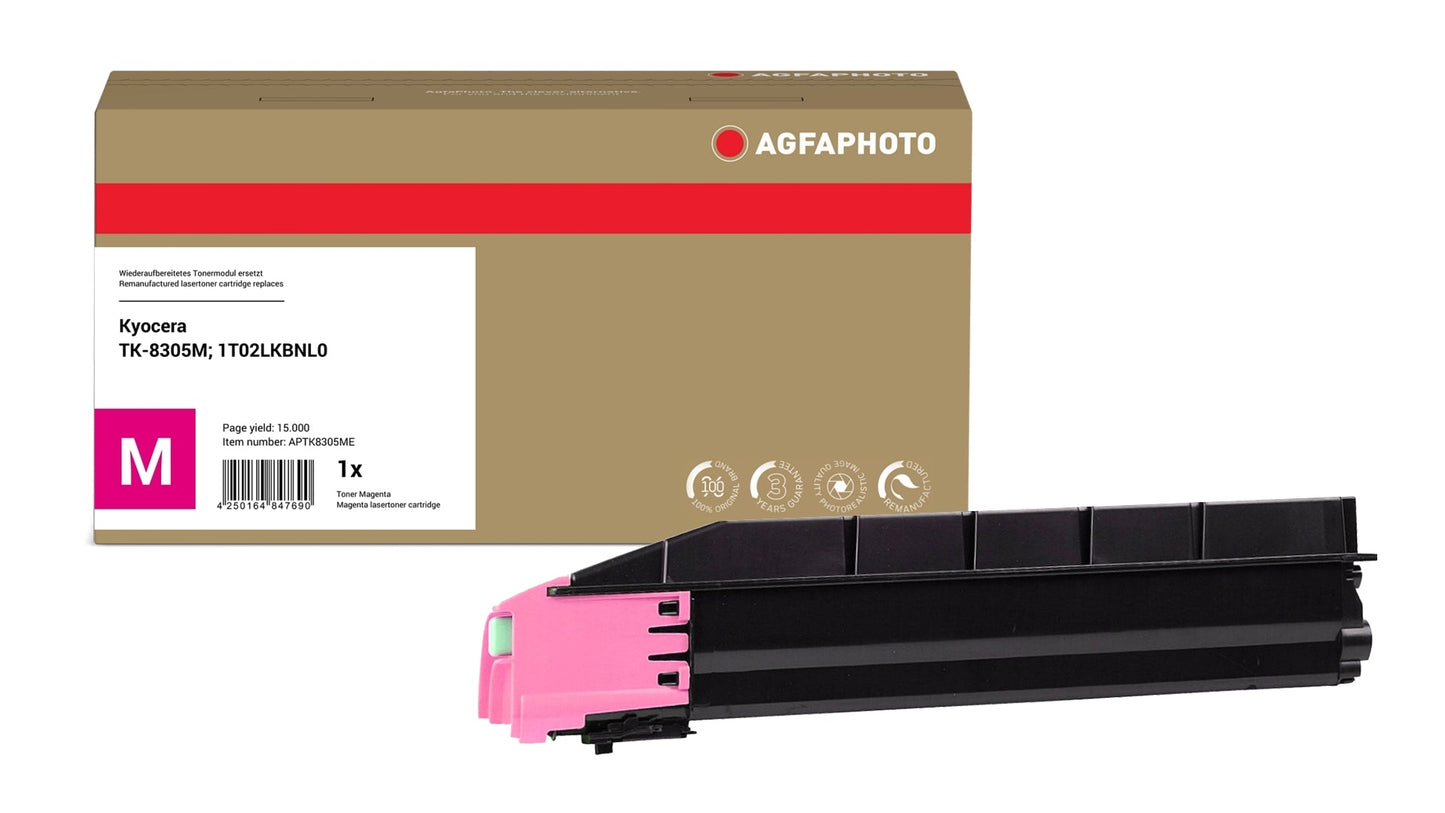 AgfaPhoto APTK8305ME Lasertoner ersetzt Kyocera TK-8305M, 1T02LKBNL0 online bestellen
