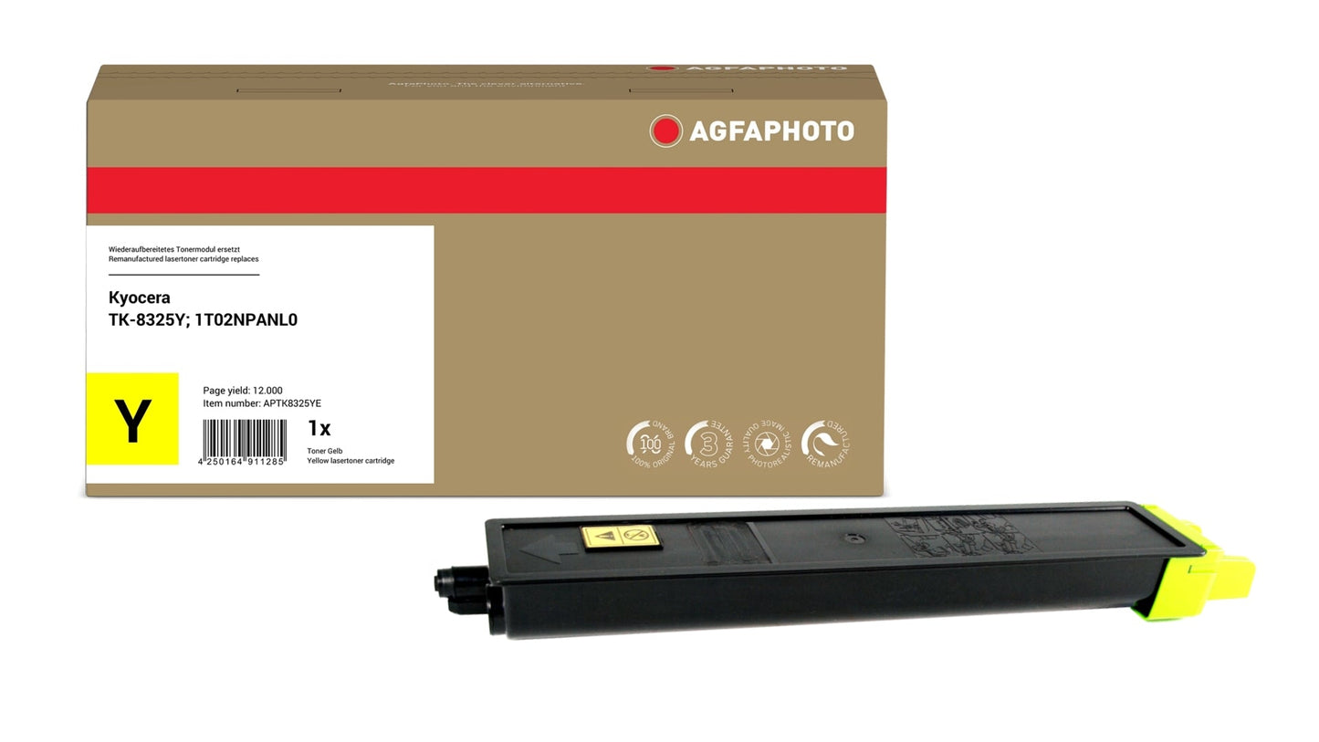 AgfaPhoto APTK8325YE Lasertoner ersetzt Kyocera TK-8325Y, 1T02NPANL0 online bestellen