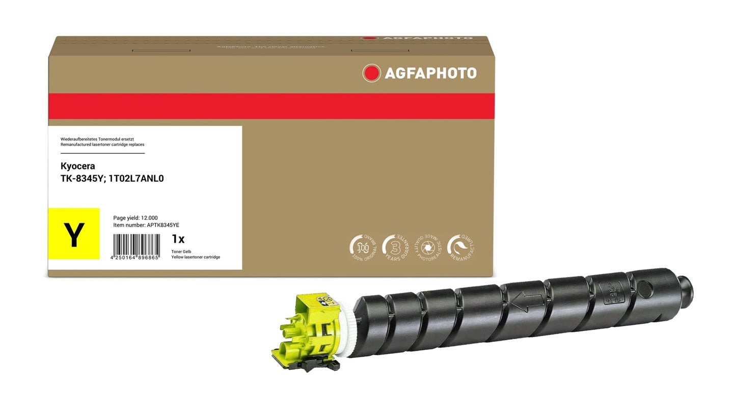AgfaPhoto APTK8345YE Lasertoner ersetzt Kyocera TK-8345Y, 1T02L7ANL0 online bestellen