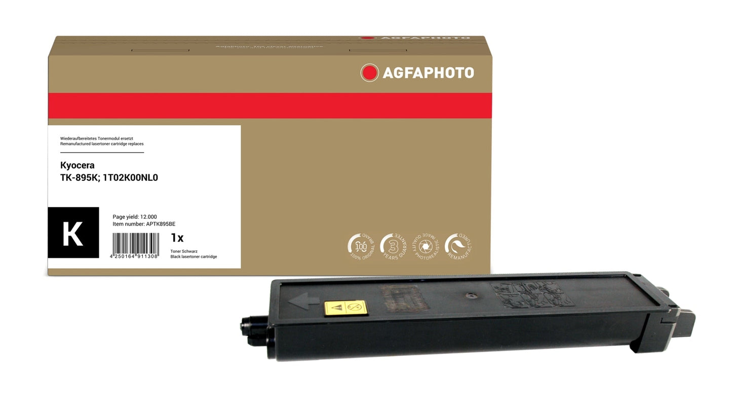 AgfaPhoto APTK895BE Lasertoner ersetzt Kyocera TK-895K, 1T02K00NL0 online bestellen