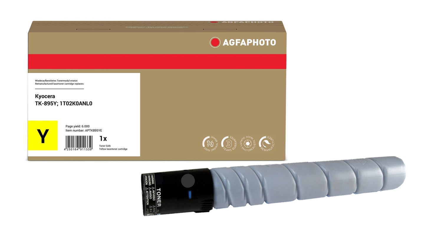 AgfaPhoto APTK895YE Lasertoner ersetzt Kyocera TK-895Y, 1T02K0ANL0 online bestellen