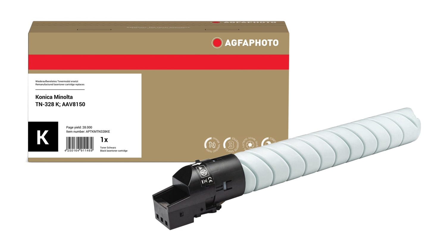 AgfaPhoto APTKMTN328KE Lasertoner ersetzt Konica Minolta TN-328 K, AAV8150 online bestellen