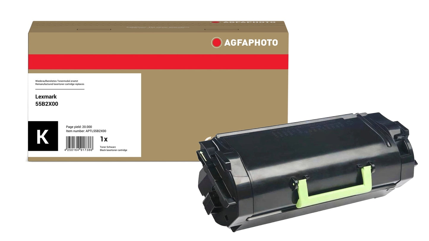 AgfaPhoto APTL55B2X00 Lasertoner ersetzt Lexmark 55B2X00 online bestellen