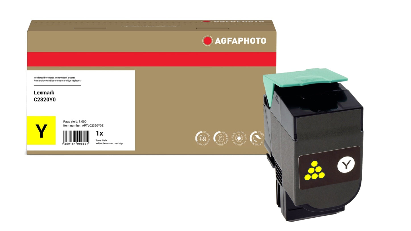 AgfaPhoto APTLC2320Y0E Lasertoner ersetzt Lexmark C2320Y0 online bestellen