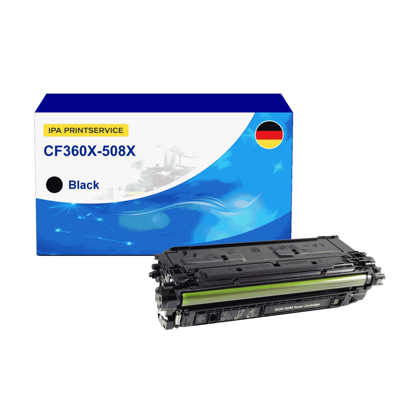 IPA Printservice IPATOHPCF360X Lasertoner ersetzt HP CF360X; 508X online bestellen