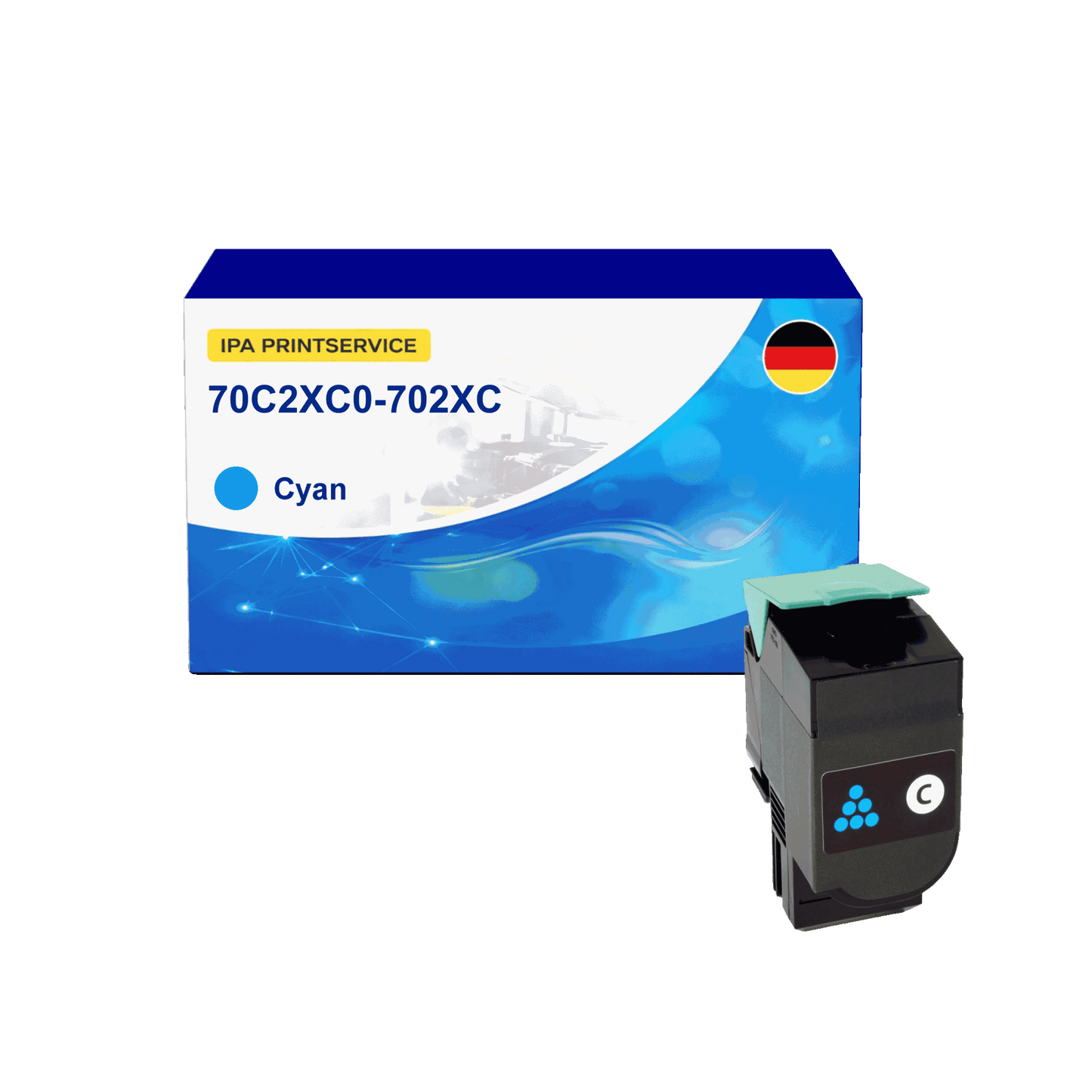 IPA Printservice IPATOLX70C2XC0 Lasertoner ersetzt Lexmark 70C2XC0; 702XC online bestellen