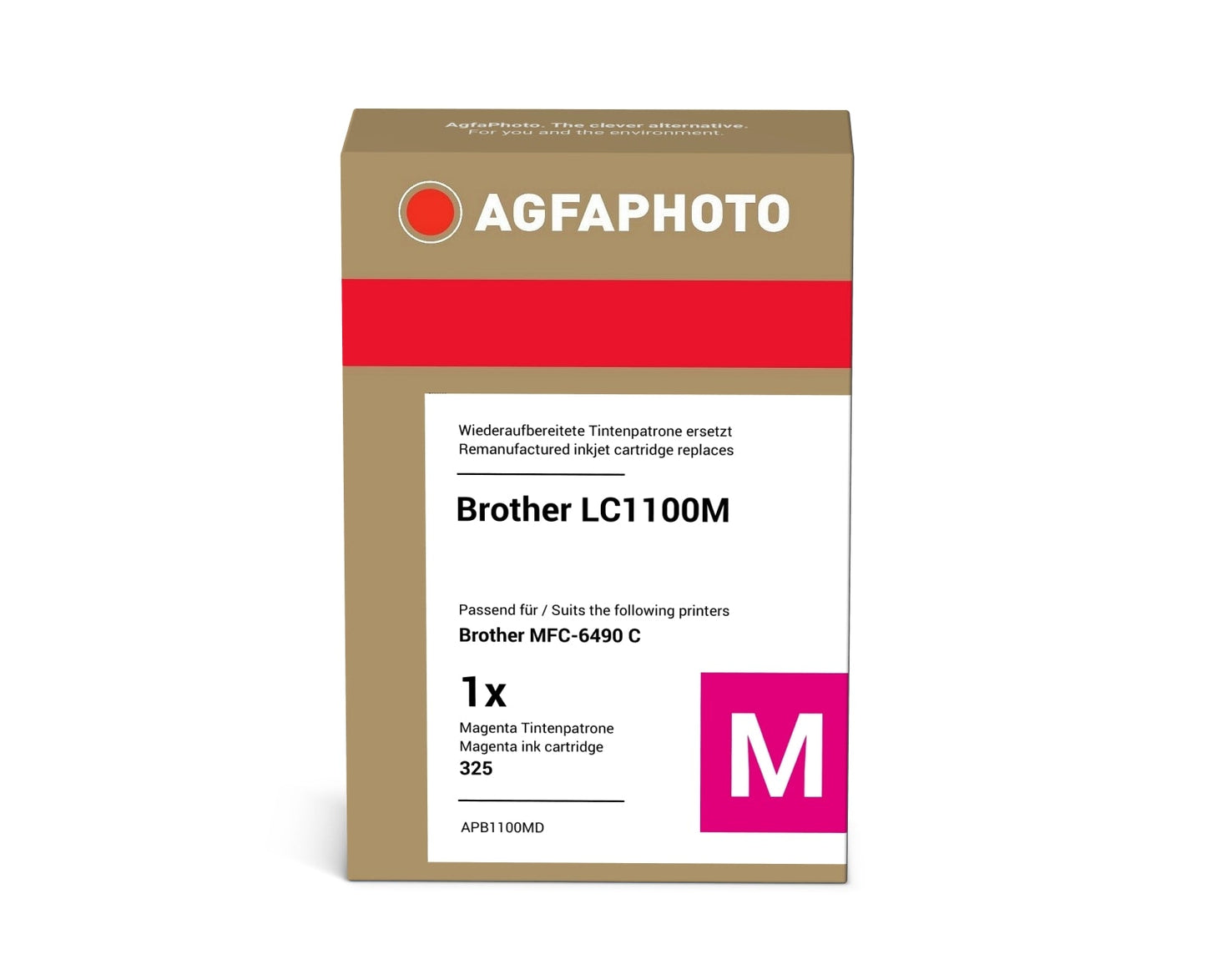 AgfaPhoto APB1100MD Tintenpatrone ersetzt Brother LC1100M online bestellen