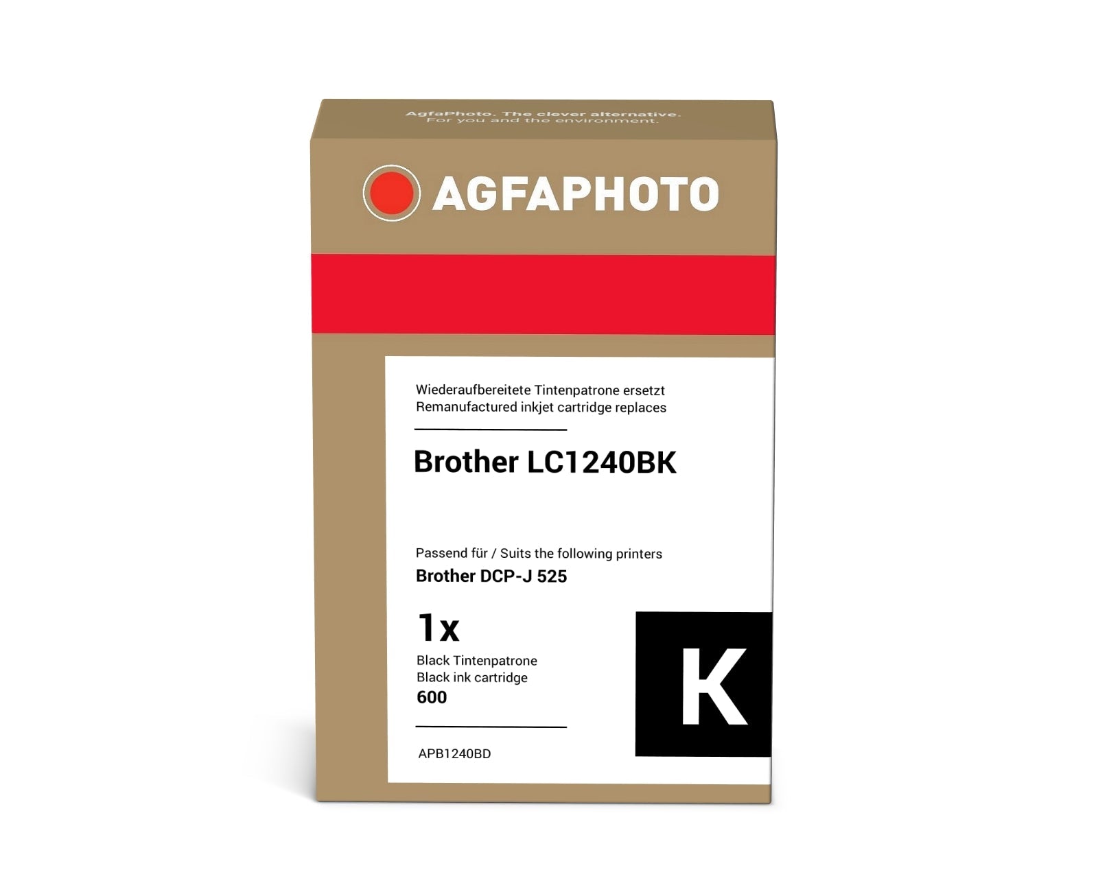 AgfaPhoto APB1240BD Tintenpatrone ersetzt Brother LC1240BK online bestellen