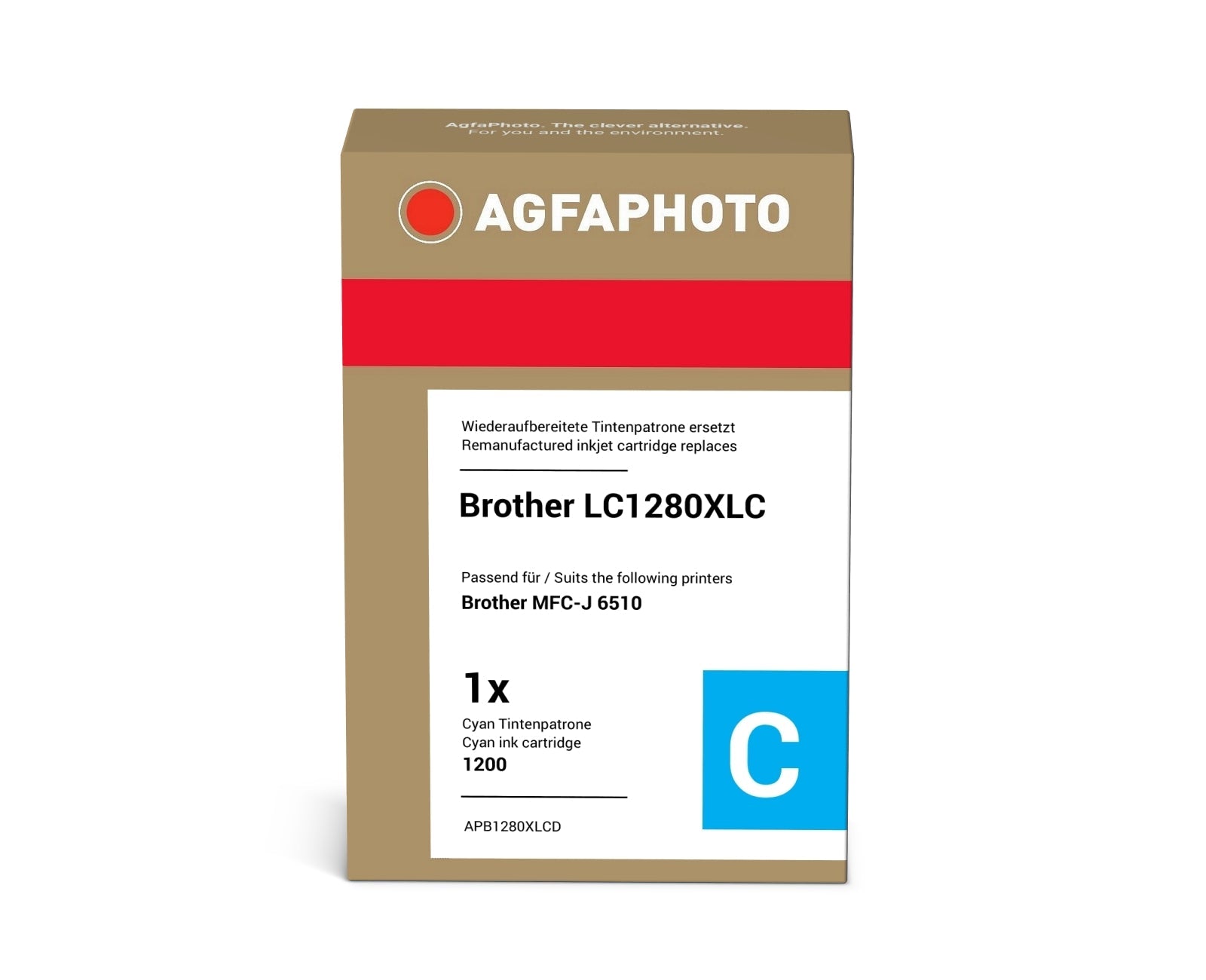 AgfaPhoto APB1280XLCD Tintenpatrone ersetzt Brother LC1280XLC online bestellen