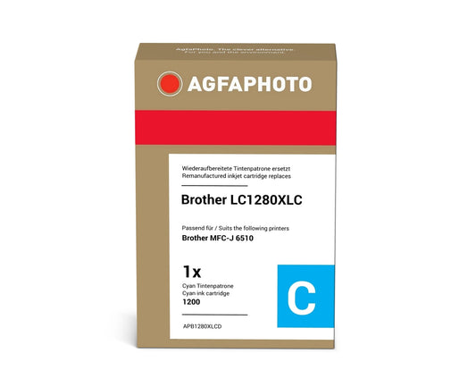 AgfaPhoto APB1280XLCD Tintenpatrone ersetzt Brother LC1280XLC online bestellen