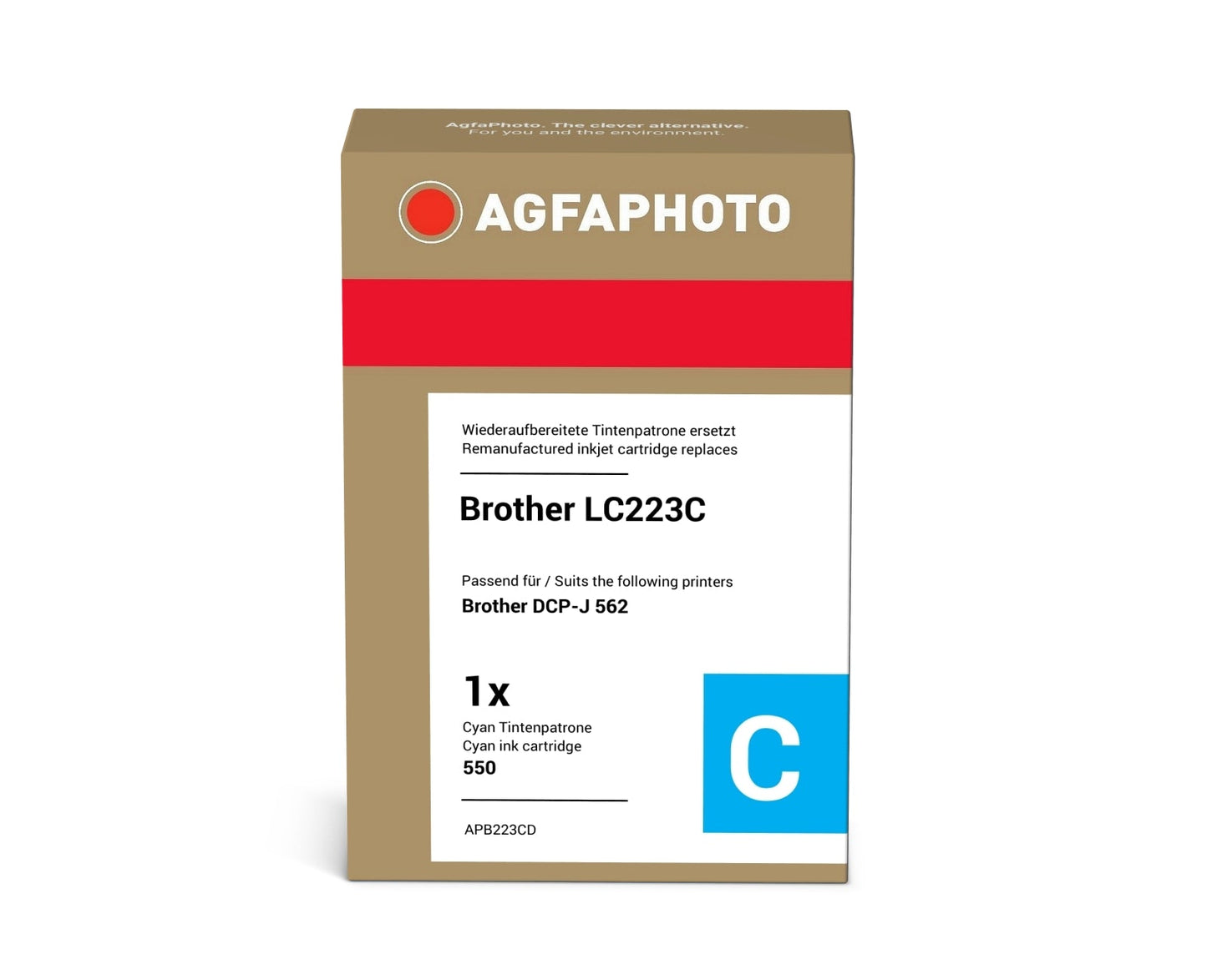 AgfaPhoto APB223CD Tintenpatrone ersetzt Brother LC223C online bestellen