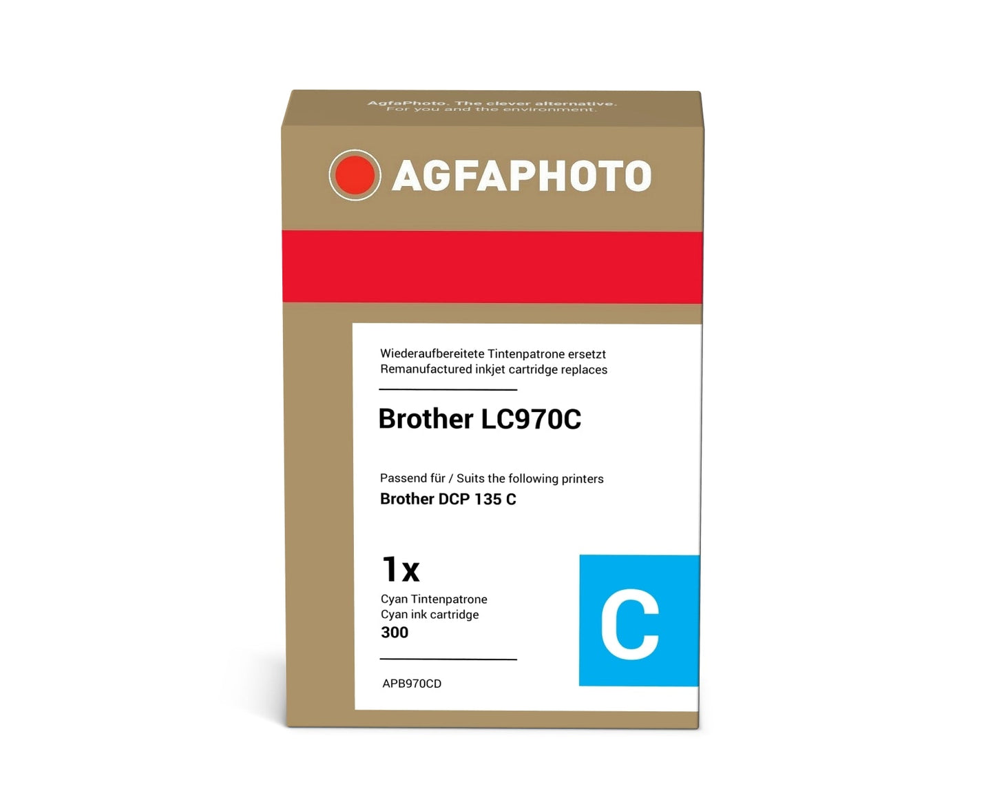 AgfaPhoto APB970CD Tintenpatrone ersetzt Brother LC970C online bestellen
