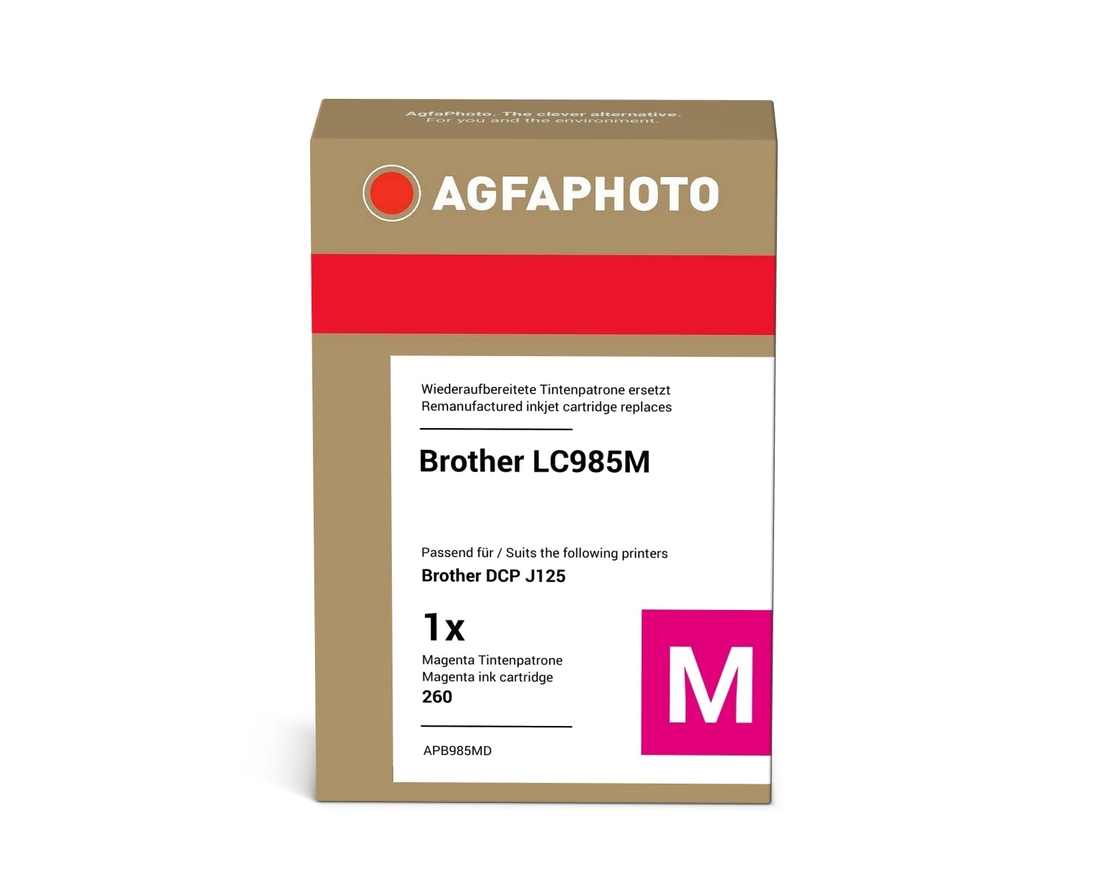 AgfaPhoto APB985MD Tintenpatrone ersetzt Brother LC985M online bestellen