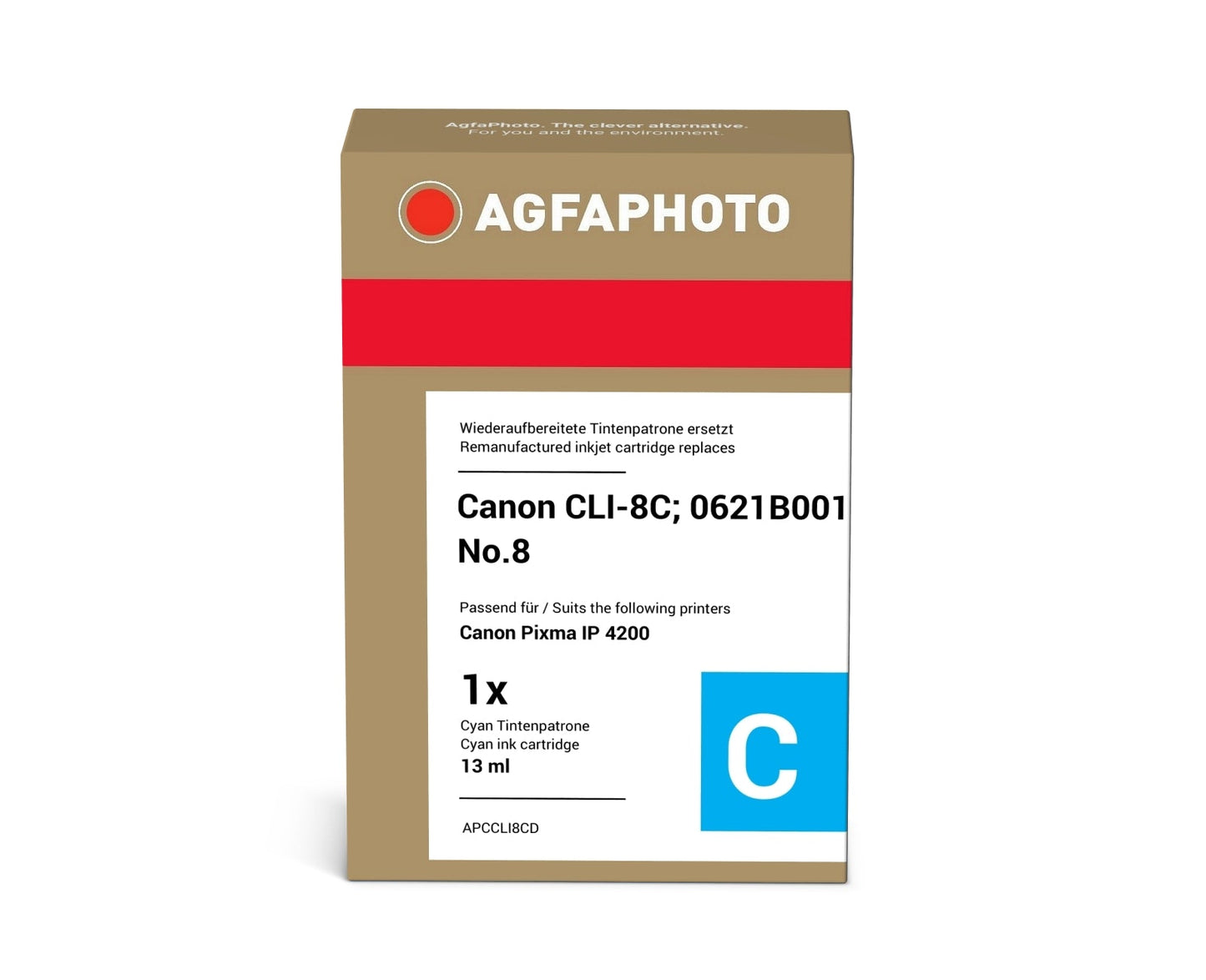 AgfaPhoto APCCLI8CD Tintenpatrone ersetzt Canon CLI-8C, 0621B001, No.8 online bestellen
