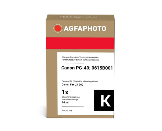 AgfaPhoto APCPG40B Tintenpatrone ersetzt Canon PG-40, 0615B001 online bestellen