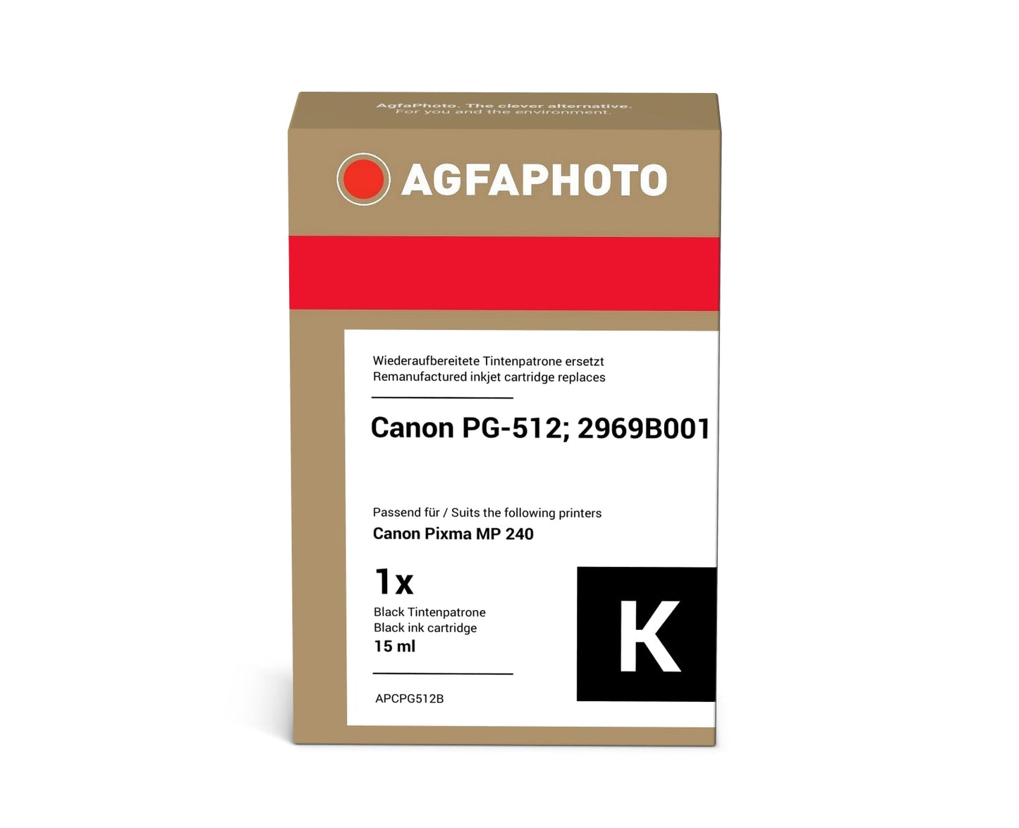 AgfaPhoto APCPG512B Tintenpatrone ersetzt Canon PG-512, 2969B001 online bestellen