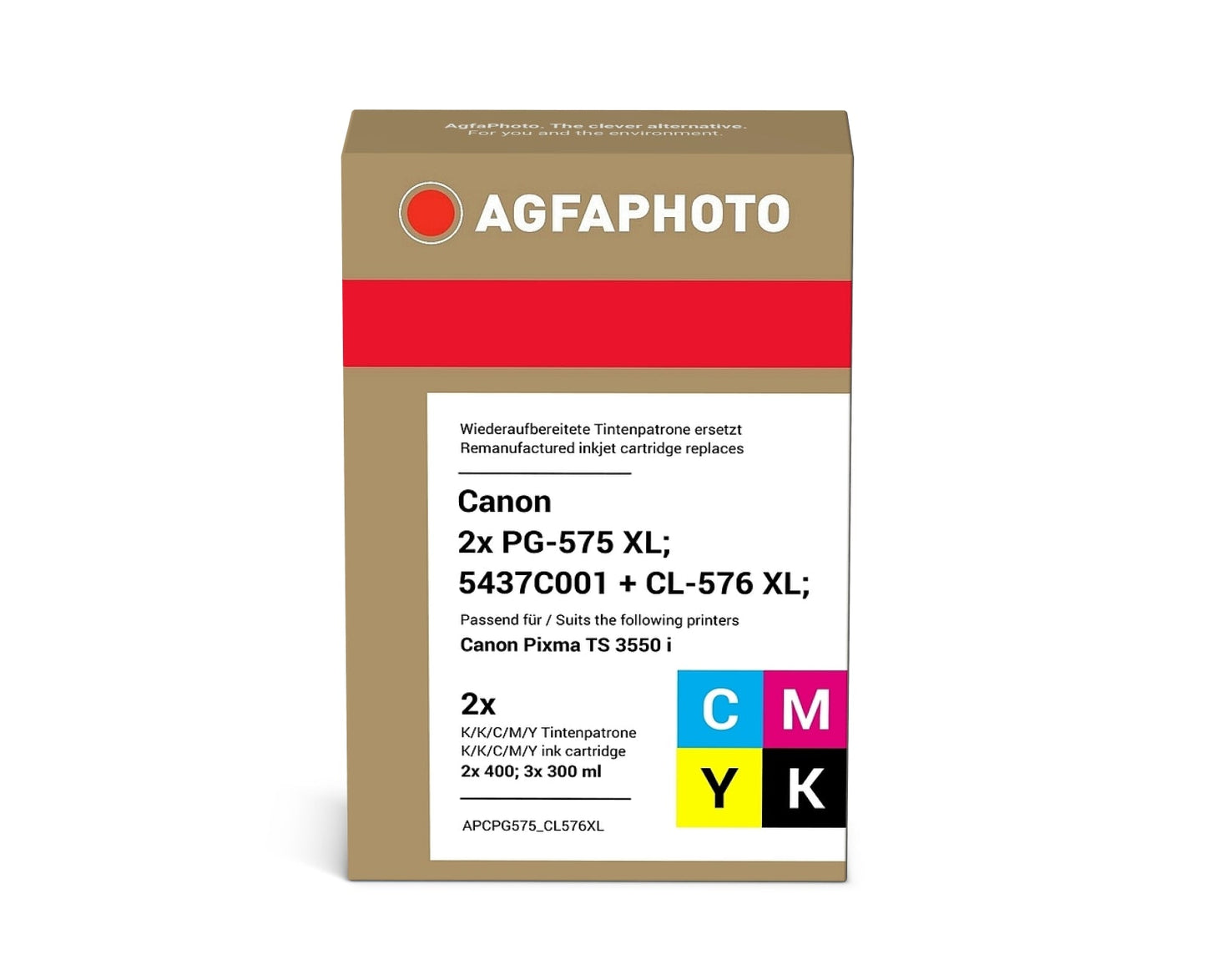 AgfaPhoto APCPG575_CL576XLSET Tintenpatrone ersetzt Canon 2x PG-575 XL, 5437C001 + CL-576 XL, 5441C001, 5437C004 online bestellen