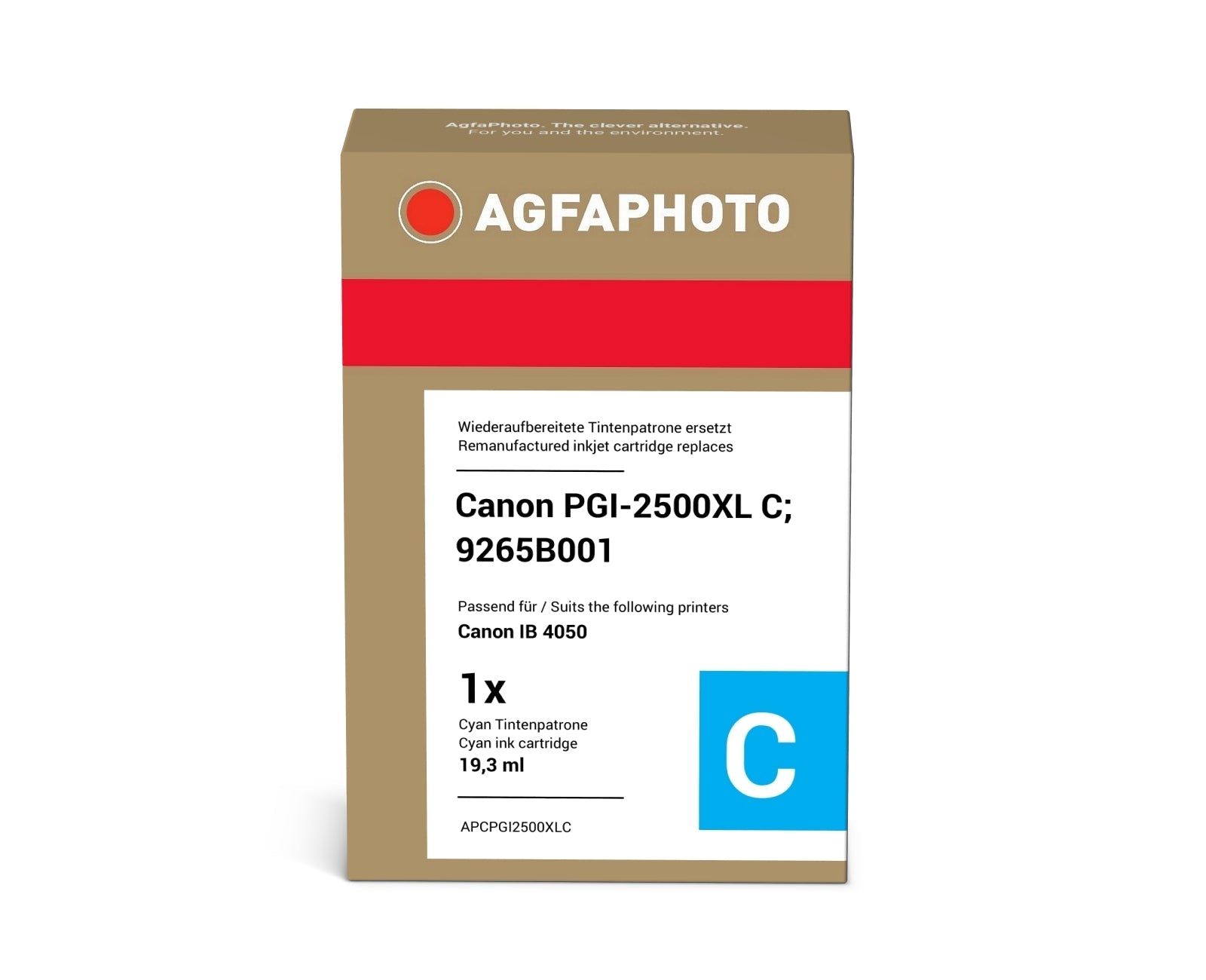 AgfaPhoto APCPGI2500XLC Tintenpatrone ersetzt Canon PGI-2500XL C, 9265B001 online bestellen