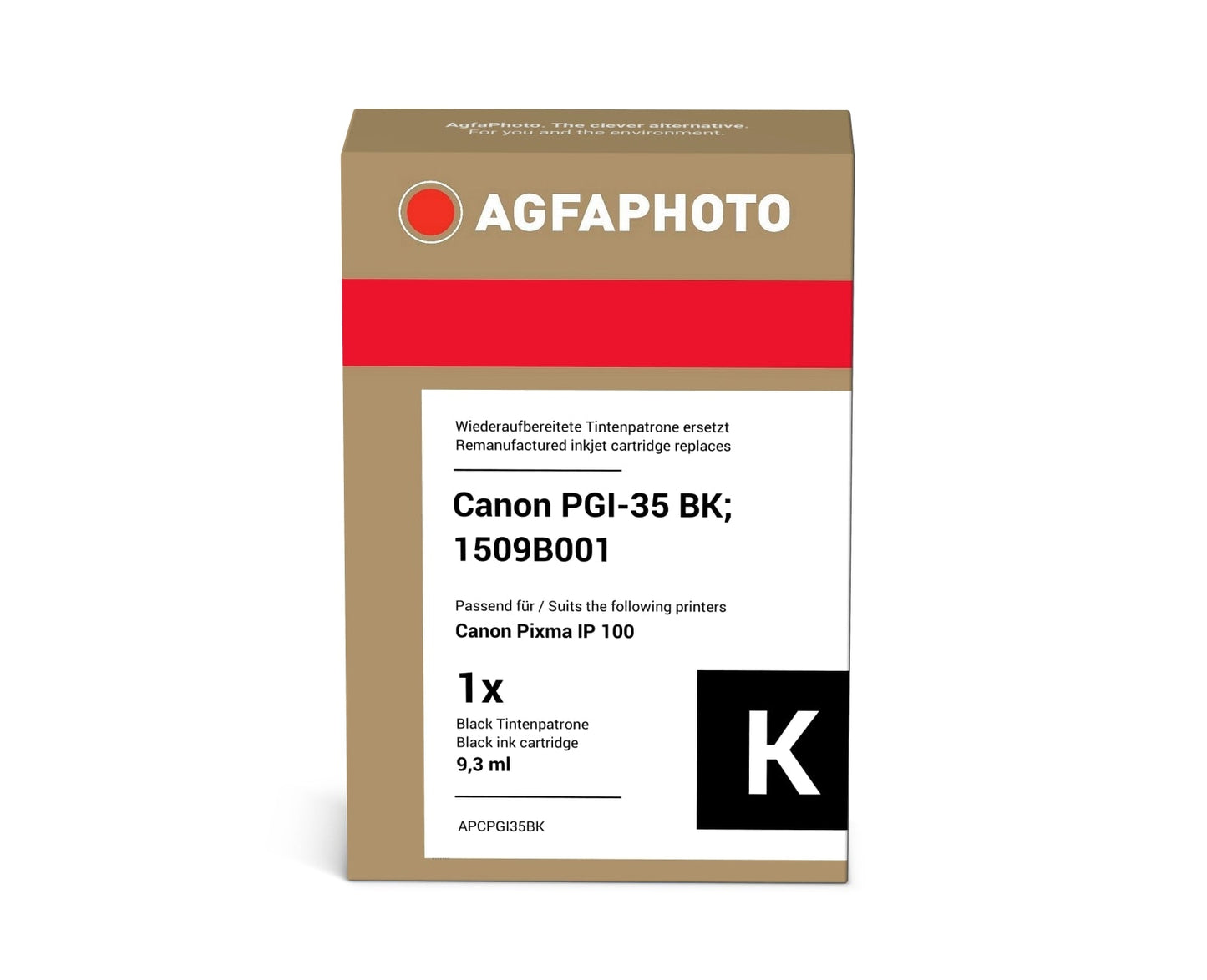 AgfaPhoto APCPGI35BK Tintenpatrone ersetzt Canon PGI-35 BK, 1509B001 online bestellen