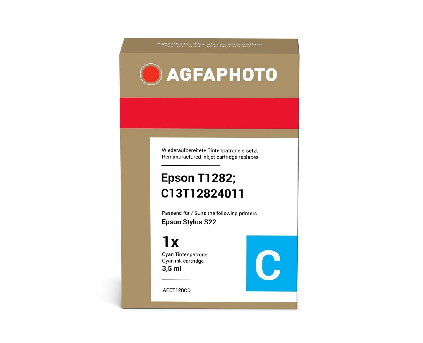 AgfaPhoto APET128CD Tintenpatrone ersetzt Epson T1282, C13T12824011 online bestellen