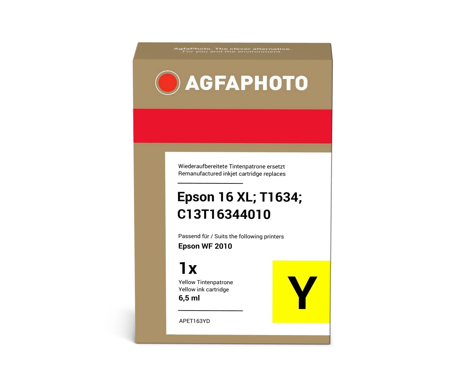 AgfaPhoto APET163YD Tintenpatrone ersetzt Epson 16 XL, T1634, C13T16344010 online bestellen