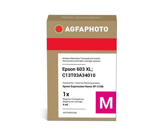 AgfaPhoto APET603XLMD Tintenpatrone ersetzt Epson 603 XL, C13T03A34010 online bestellen