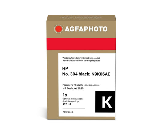 AgfaPhoto APHP304B Tintenpatrone ersetzt HP HP No. 304 black, N9K06AE online bestellen