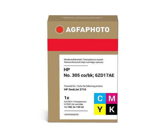 AgfaPhoto APHP305SETD Tintenpatrone ersetzt HP HP No. 305 co/bk, 6ZD17AE online bestellen