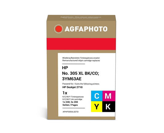 AgfaPhoto APHP305XLSETD Tintenpatrone ersetzt HP HP No. 305 XL BK/CO, 3YM63AE online bestellen