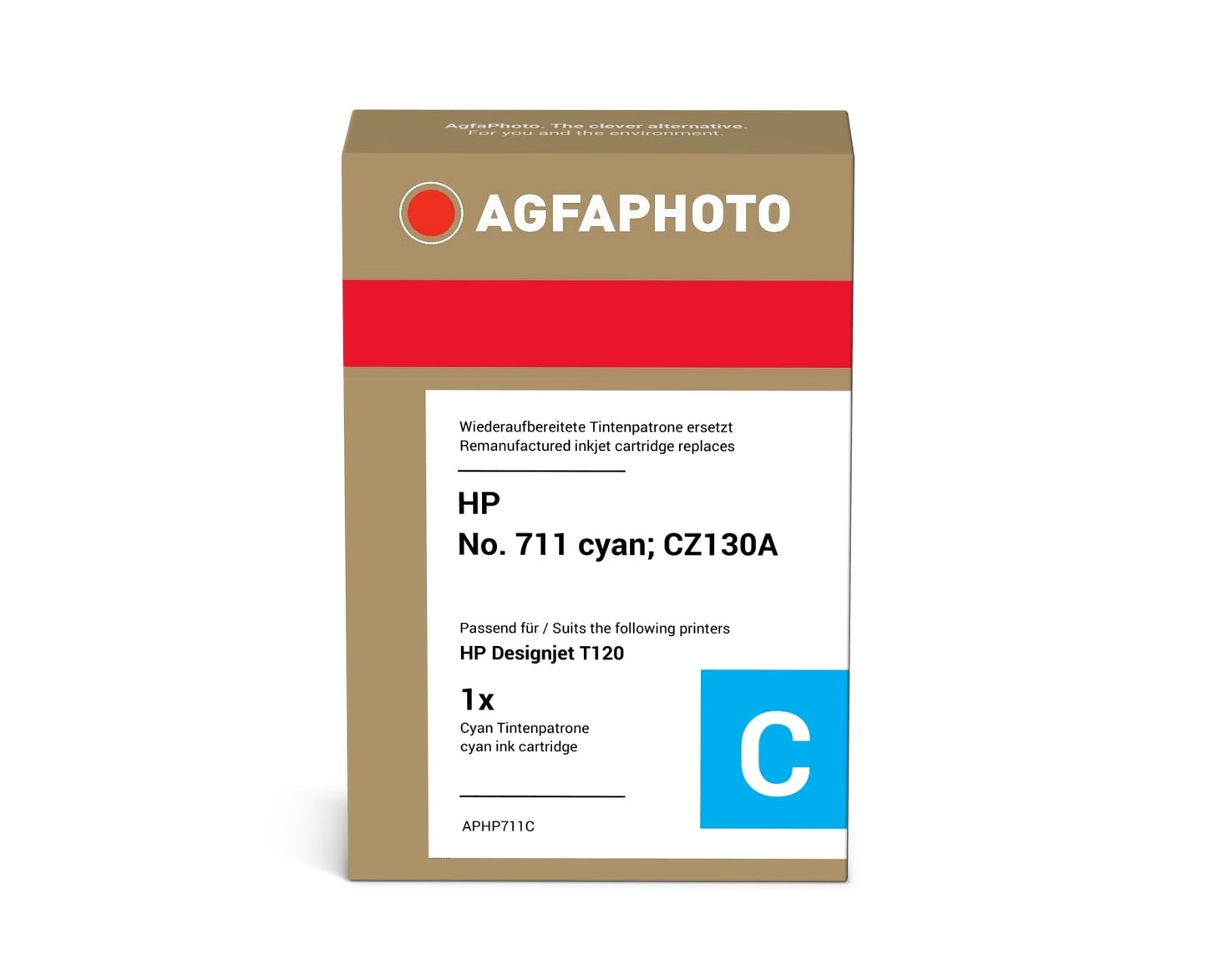 AgfaPhoto APHP711C Tintenpatrone ersetzt HP HP No. 711 cyan, CZ130A online bestellen