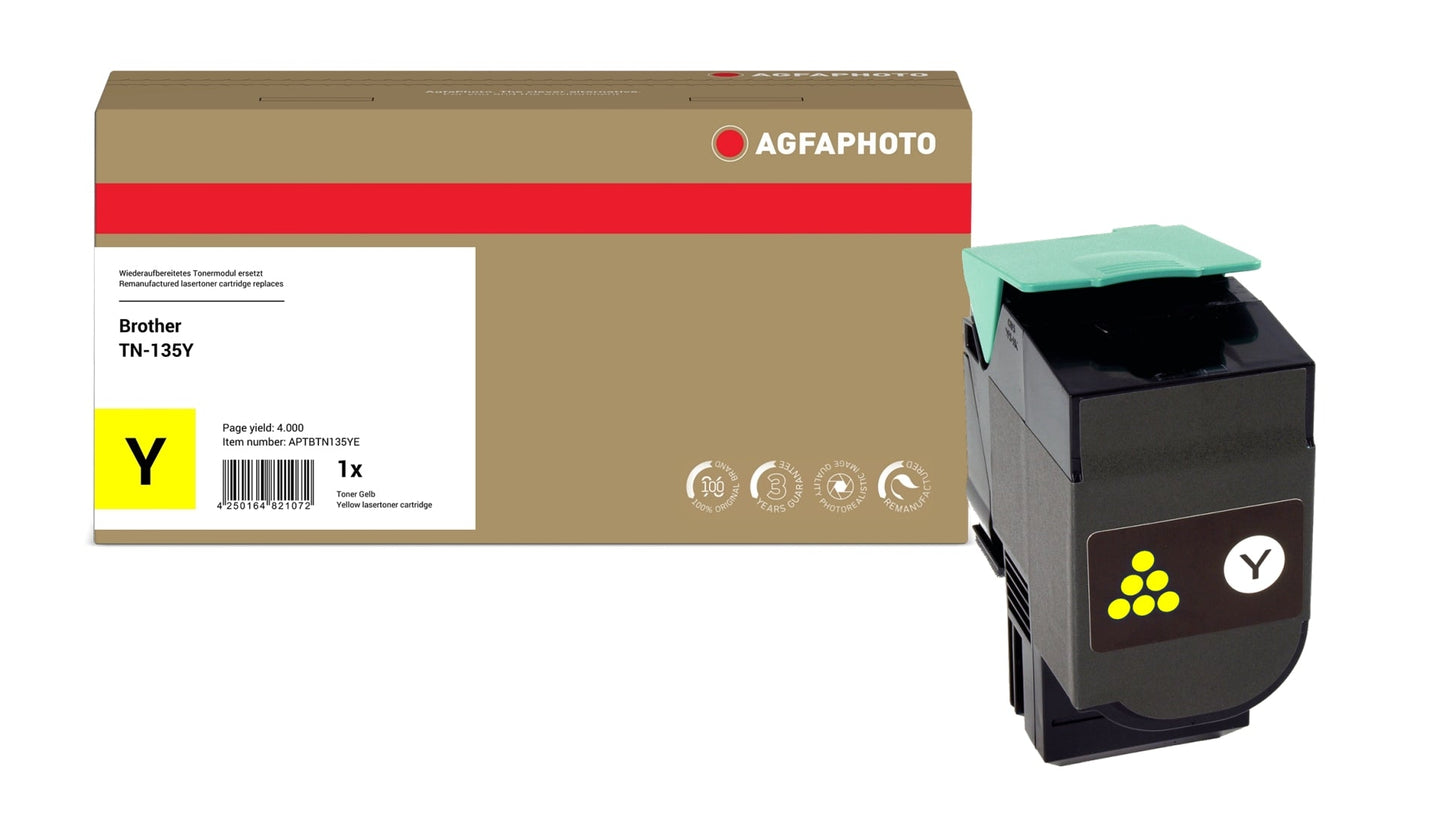AgfaPhoto APTBTN135YE Lasertoner ersetzt Brother TN-135Y online bestellen