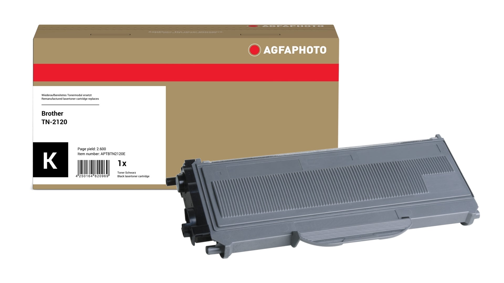AgfaPhoto APTBTN2120E Lasertoner ersetzt Brother TN-2120 online bestellen