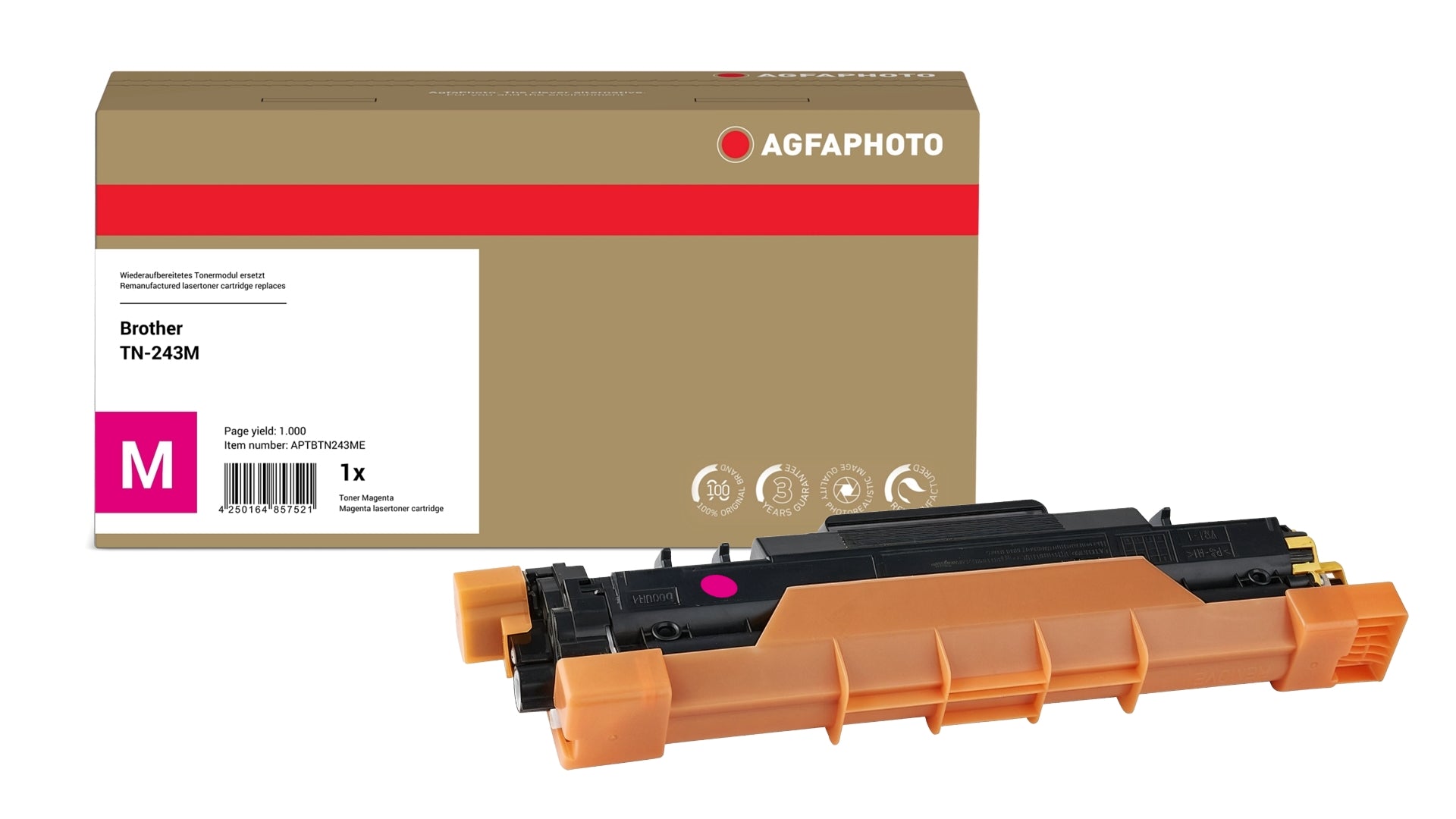 AgfaPhoto APTBTN243ME Lasertoner ersetzt Brother TN-243M online bestellen