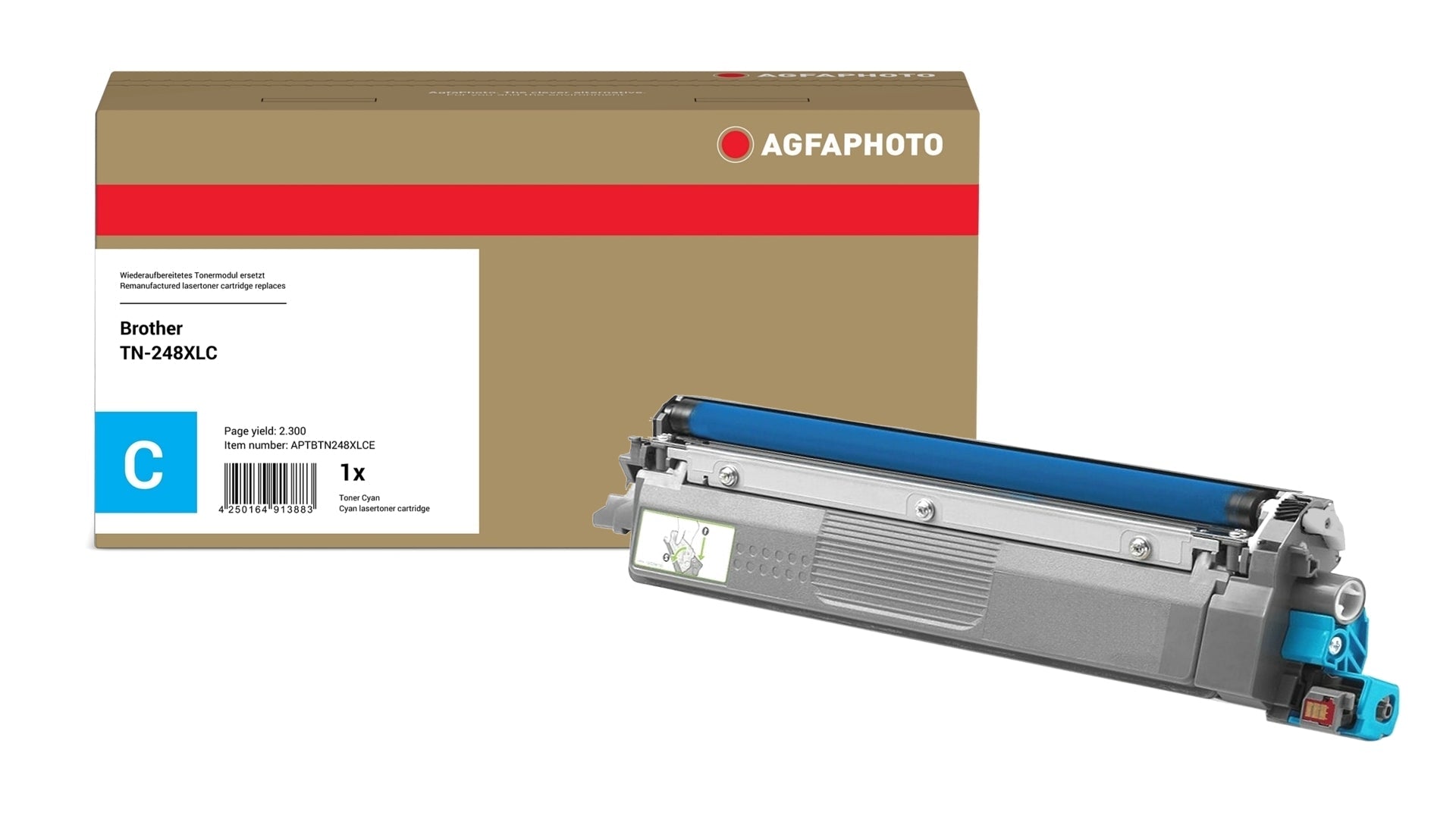 AgfaPhoto APTBTN248XLCE Lasertoner ersetzt Brother TN-248XLC online bestellen